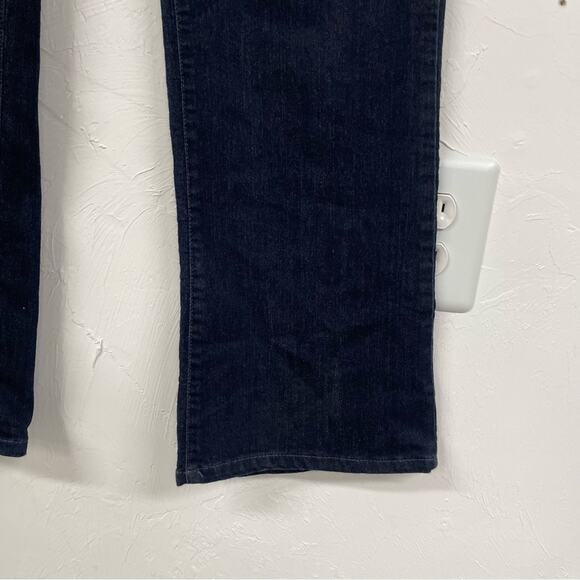 NYDJ Dark Wash Womens High Rise Bootcut Jeans Womens 16 Blue Studded Pocket Boho - Picture 6 of 11